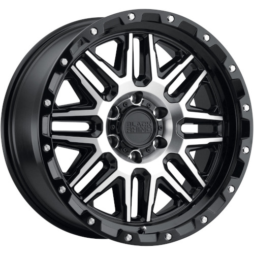 Black Rhino Alamo Gloss Black W/ Machined Face - Part Number 2090ALA025140B78 Black Rhino Alamo Gloss Black W/ Machined Face Photo