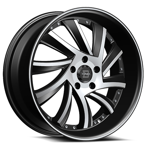 Blade Luxury Sliced Gloss Black Machined - Part Number BSL-476228551143+35GBM Blade Luxury Sliced Gloss Black Machined Photo