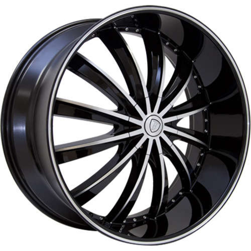 Borghini B19 Black Machined W/ Milled Lip