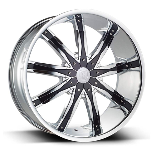 Borghini B9 Chrome w/ Black Inserts - Part Number B9249505513C Borghini B9 Chrome w/ Black Inserts Photo