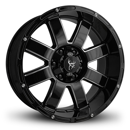 Buck Commander 8 Point Gloss Black W/ Milled Edges - Part Number EP4209066-12GB-M Buck Commander 8 Point Gloss Black W/ Milled Edges Photo
