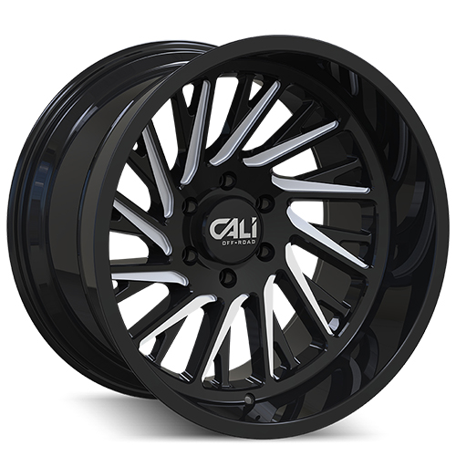Cali Offroad Purge 9114 Gloss Black Milled Spokes - Part Number 9114-2150BM Cali Offroad Purge 9114 Gloss Black Milled Spokes Photo