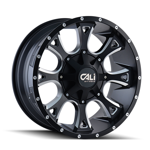Cali Offroad Anarchy 9103 Satin Black W/ Milled Spokes - Part Number 9103-2278M Cali Offroad Anarchy 9103 Satin Black W/ Milled Spokes Photo