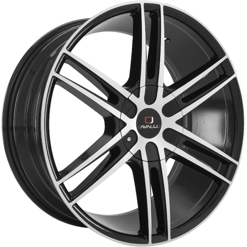 Cavallo CLV-20 Gloss Black W/ Machined Face - Part Number CLV-20229551151397+15BM Cavallo CLV-20 Gloss Black W/ Machined Face Photo