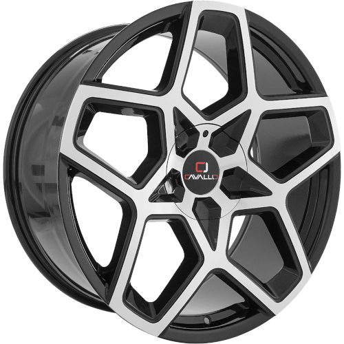 Cavallo CLV-25 Gloss Black W/ Machined Face - Part Number CLV-25228551121143+38BM Cavallo CLV-25 Gloss Black W/ Machined Face Photo