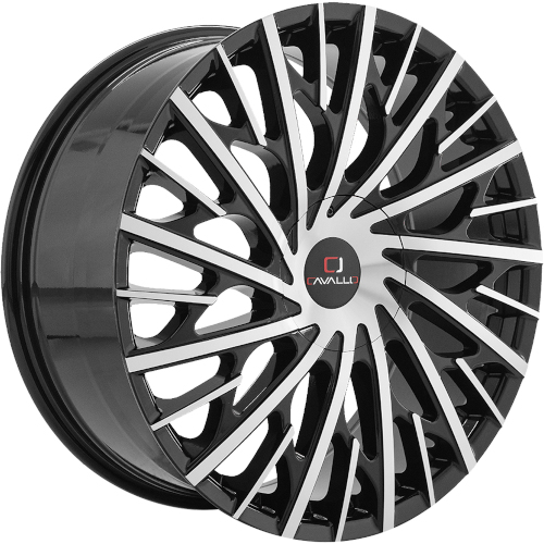Cavallo CLV-30 Gloss Black W/ Machined Face - Part Number CLV-30229551151397+15BM Cavallo CLV-30 Gloss Black W/ Machined Face Photo