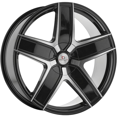 Cavallo CLV-31 Gloss Black W/ Machined Face - Part Number CLV-31188051051143+35BM Cavallo CLV-31 Gloss Black W/ Machined Face Photo