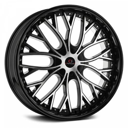 Cavallo CLV-33 Gloss Black W/ Machined Face - Part Number CLV-33188041001143+35BM Cavallo CLV-33 Gloss Black W/ Machined Face Photo