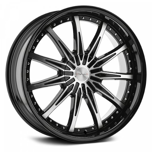 Cavallo CLV-35 Gloss Black W/ Machined Face - Part Number CLV-3522955115120+15BM Cavallo CLV-35 Gloss Black W/ Machined Face Photo