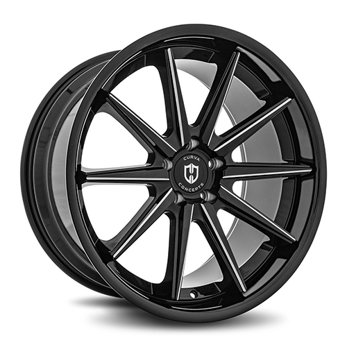 Curva Concepts C24 Gloss Black Milled - Part Number C24-20901143573BMW Curva Concepts C24 Gloss Black Milled Photo