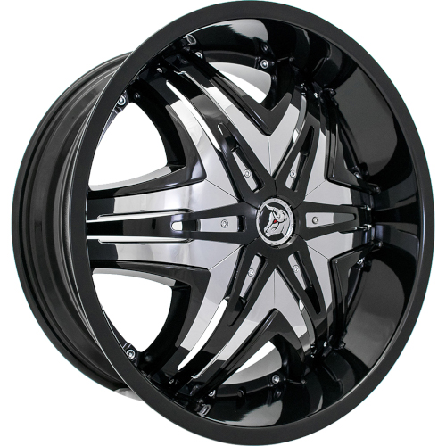 Diablo Elite Black W Chrome Inserts - Part Number DE-2816D593087B-1 Diablo Elite Black W Chrome Inserts Photo