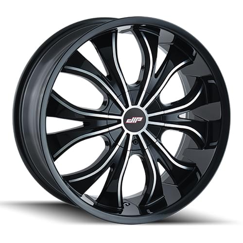 Dip Hustler D42 Gloss Black W/ Machined Face - Part Number D42-2809B Dip Hustler D42 Gloss Black W/ Machined Face Photo