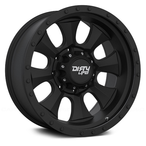 Dirty Life Roadkill 9300 Matte Black W/ Beadlock - Part Number 9300-2173MBN Dirty Life Roadkill 9300 Matte Black W/ Beadlock Photo