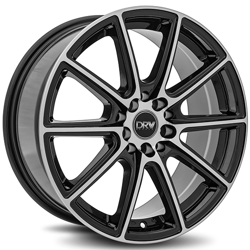 DRW D16 Gloss Black W/ Machined Face - Part Number D16-17758H3873BMF DRW D16 Gloss Black W/ Machined Face Photo