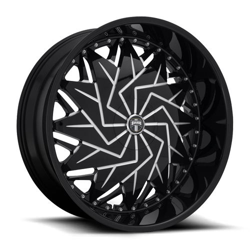 Dub Dazr S231 Gloss Black W/ Milled Spokes - Part Number S231269052+25 Dub Dazr S231 Gloss Black W/ Milled Spokes Photo