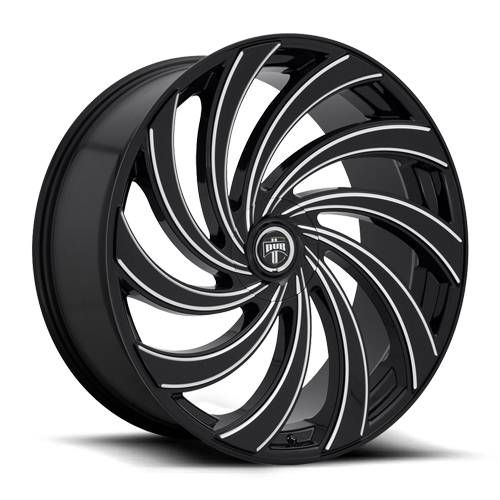 Dub Delish S239 Gloss Black W/ Milled Spokes - Part Number S239240022+05 Dub Delish S239 Gloss Black W/ Milled Spokes Photo