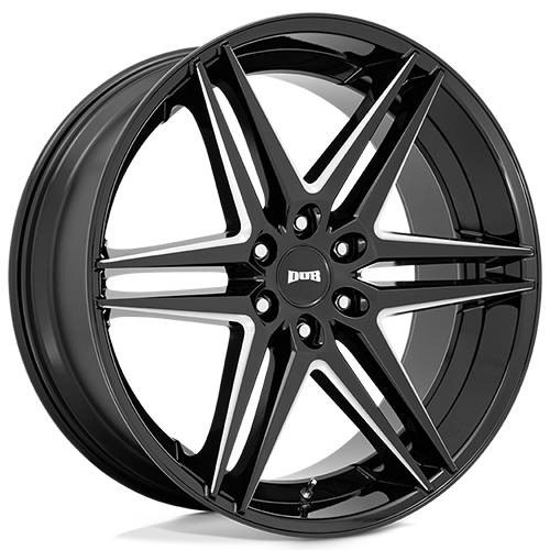 Dub Dirty Dog S267 Gloss Black Milled - Part Number S267240089+30 Dub Dirty Dog S267 Gloss Black Milled Photo