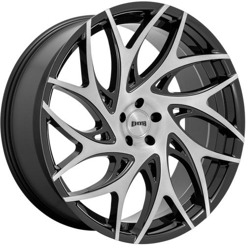 Dub G.O.A.T S260 Gloss Black W/ Brushed Face DDT - Part Number S260229021+35 Dub G.O.A.T S260 Gloss Black W/ Brushed Face DDT Photo