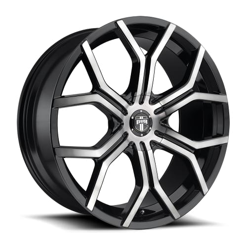 Dub Royalty S209 Gloss Black W/ Machined Face - Part Number S209229519+32 Dub Royalty S209 Gloss Black W/ Machined Face Photo