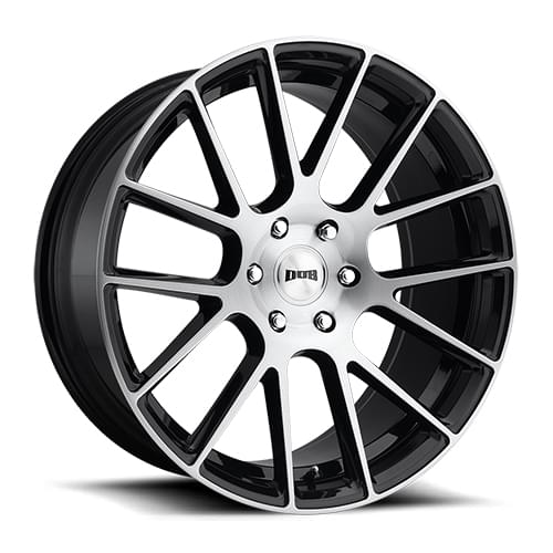 Dub Luxe S206 Gloss Black W/ Brushed Face - Part Number S206229577+20 Dub Luxe S206 Gloss Black W/ Brushed Face Photo