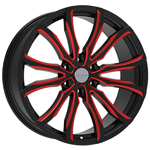 Elure ELR052 Black W/ Red Milled Accents - Part Number ELR052-24985-24BWR Elure ELR052 Black W/ Red Milled Accents Photo