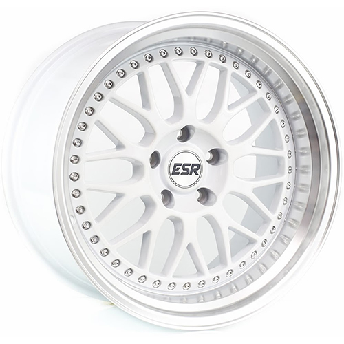 ESR SR01 White W/ Machined Lip - Part Number 88551430 SR01WHT-ML ESR SR01 White W/ Machined Lip Photo