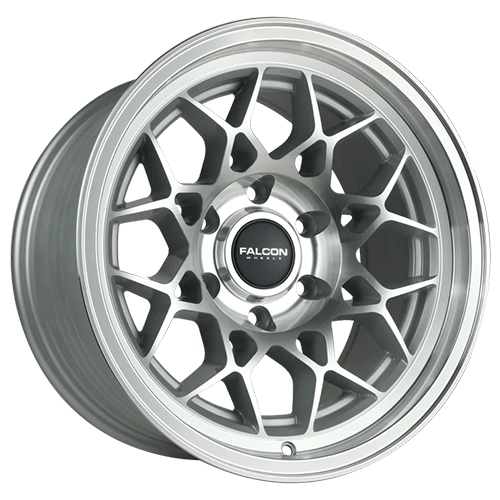 Falcon Wheels TX3 Evo Silver W/ Machine Face & Lip Photo