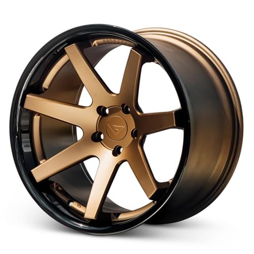 Ferrada FR1 Matte Bronze W Gloss Black Lip - Part Number FR1221055112BZ40 Ferrada FR1 Matte Bronze W Gloss Black Lip Photo