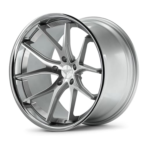 Ferrada FR2 Machined Silver W/ Chrome Lip - Part Number FR22295130MS42 Ferrada FR2 Machined Silver W/ Chrome Lip Photo