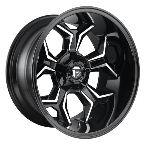 Fuel Offroad Avenger D606 Black W/ Milled Spokes - Part Number D60622208247 Fuel Offroad Avenger D606 Black W/ Milled Spokes Photo