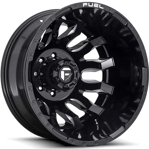 Fuel Offroad Blitz D673 Gloss Black W/ Milled Spokes - Part Number D67320829235 Fuel Offroad Blitz D673 Gloss Black W/ Milled Spokes Photo