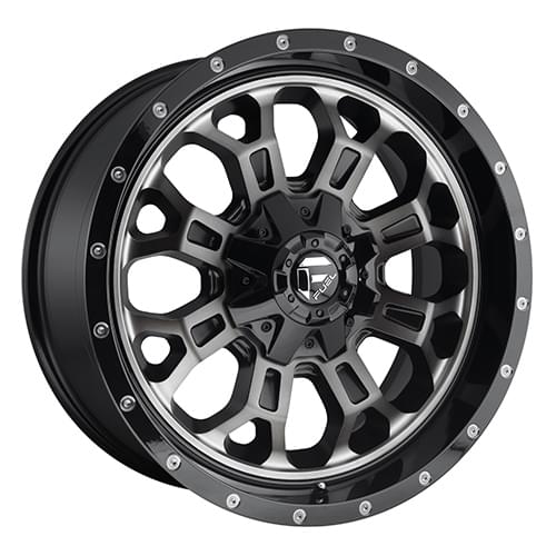 Fuel Offroad Crush D561 Gloss Black W/ Machined Face DDT - Part Number D56120901850 Fuel Offroad Crush D561 Gloss Black W/ Machined Face DDT Photo