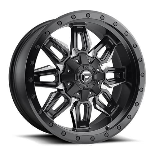 Fuel Offroad Neutron D591 Satin Black W/ Milled Spokes - Part Number D59120907050 Fuel Offroad Neutron D591 Satin Black W/ Milled Spokes Photo