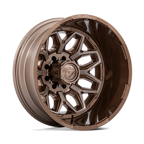 Fuel Offroad Flux Dually D876 Platinum Bronze Rear