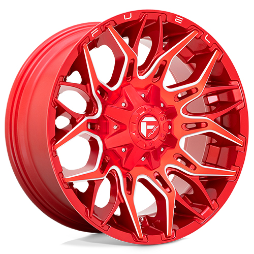 Fuel Offroad D771 Twitch Candy Red Milled - Part Number D77122202647 Fuel Offroad D771 Twitch Candy Red Milled Photo