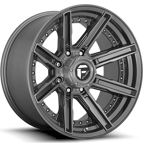 Fuel Offroad Rouge D710 Brushed Gunmetal - Part Number D71020905650 Fuel Offroad Rouge D710 Brushed Gunmetal Photo