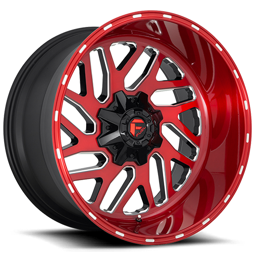 Fuel Offroad Triton D691 Brushed Candy Red Milled - Part Number D69122209846 Fuel Offroad Triton D691 Brushed Candy Red Milled Photo