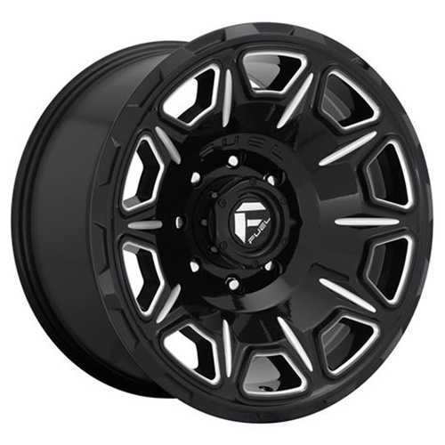 Fuel Offroad Vengeance D688 Gloss Black W/ Milled Spokes - Part Number D68817908445 Fuel Offroad Vengeance D688 Gloss Black W/ Milled Spokes Photo