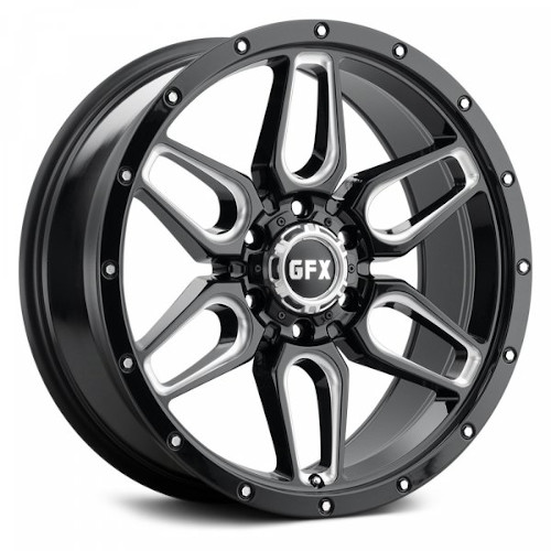 G-FX TR-18 Gloss Black Milled - Part Number T18 290-6139-12 GBM G-FX TR-18 Gloss Black Milled Photo