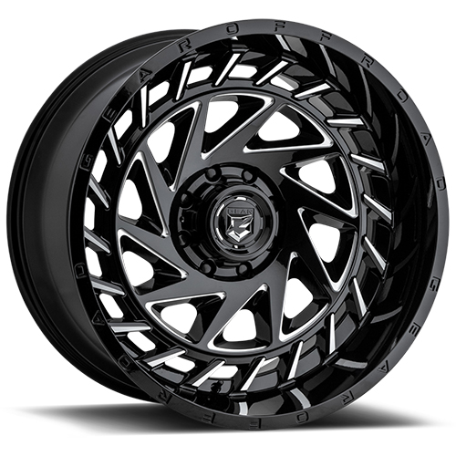 Gear Offroad End Game 755 Gloss Black W/ Milled Accents - Part Number 755BM-2128944 Gear Offroad End Game 755 Gloss Black W/ Milled Accents Photo