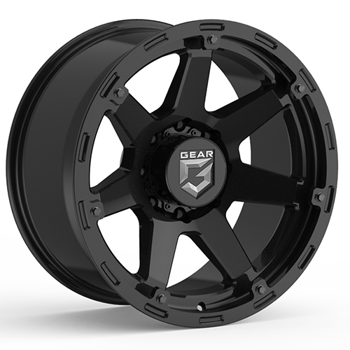 Gear Offroad Barricade 753 8 Lug Satin Black - Part Number 753SB-6808100 Gear Offroad Barricade 753 8 Lug Satin Black Photo