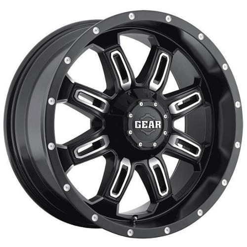 Gear Off Road Dominator 725 Gloss Black W/ Milled Spokes - Part Number 725MB-8908700 Gear Off Road Dominator 725 Gloss Black W/ Milled Spokes Photo