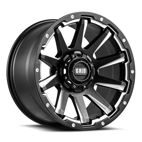 Grid Offroad GD05 Matte Black W/ Milled Spokes Photo