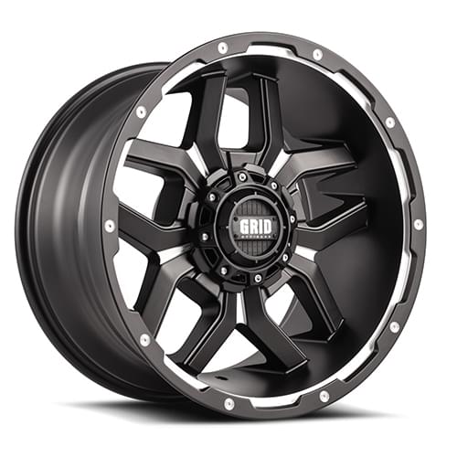 Grid Offroad GD07 Matte Black W/ Milled Spokes Photo