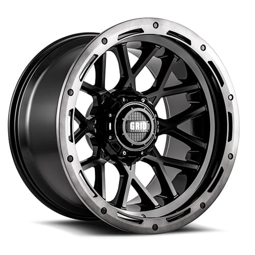 Grid Offroad GD13 Gloss Black Double Dark Tint - Part Number GD13-20090052S-187 Grid Offroad GD13 Gloss Black Double Dark Tint Photo