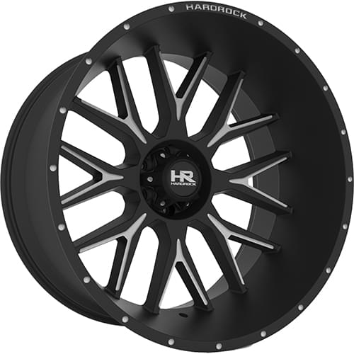Hardrock Affliction Xposed H500 Black W/ Milled Spokes - Part Number H500-261483176BM Hardrock Affliction Xposed H500 Black W/ Milled Spokes Photo