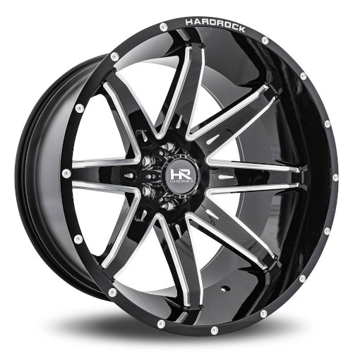 Hardrock Pain Killer Xposed H502 Black W/ Milled Spokes - Part Number H502-201283144BM Hardrock Pain Killer Xposed H502 Black W/ Milled Spokes Photo