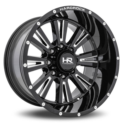 Hardrock Spine Xposed H503 Gloss Black W/ Milled Spokes - Part Number H503-209083000BM Hardrock Spine Xposed H503 Gloss Black W/ Milled Spokes Photo