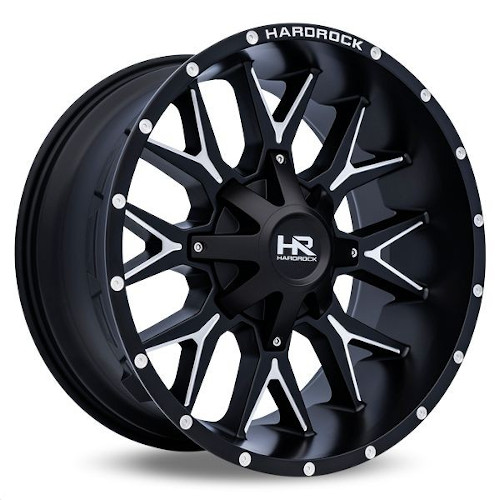 Hardrock Affliction H700 Gloss Black W/ Milled Spokes - Part Number H700-201297144GBM Hardrock Affliction H700 Gloss Black W/ Milled Spokes Photo