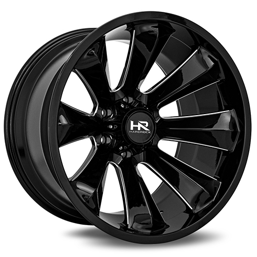 Hardrock Xplosive Xposed H506 Gloss Black Milled - Part Number H506-201250144BM Hardrock Xplosive Xposed H506 Gloss Black Milled Photo